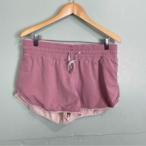 Lululemon Choose a Side‎ Shorts Pink Taupe Sz 10 Reversible 3”